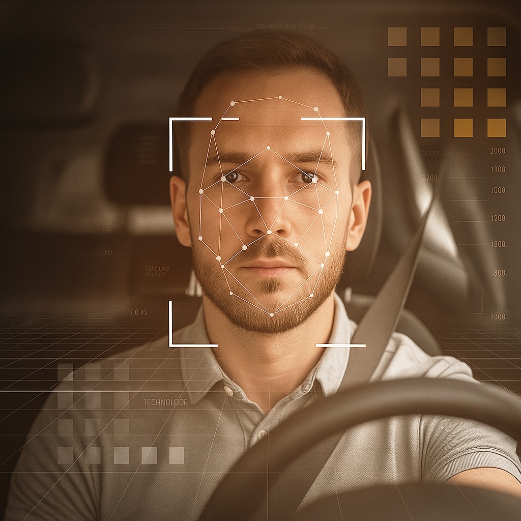 Face Parking WOW Machines: reconocimiento facial vehicular para acceso a estacionamiento -- conductor identificado a traves del parabrisas